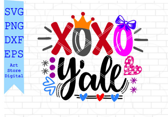Download XoXo Y'all Svg, Valentine Svg Files - Premium Resources