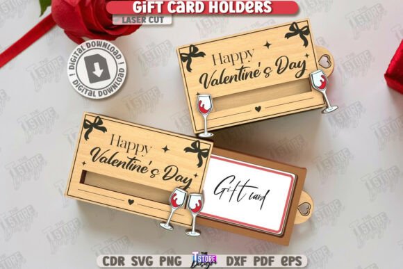 Download Valentine Gift Card Holder with Slider - Premium Bundle