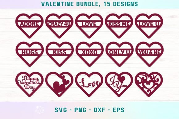 Download Valentine Svg Bundle, Valentine Hearts - Premium Resources